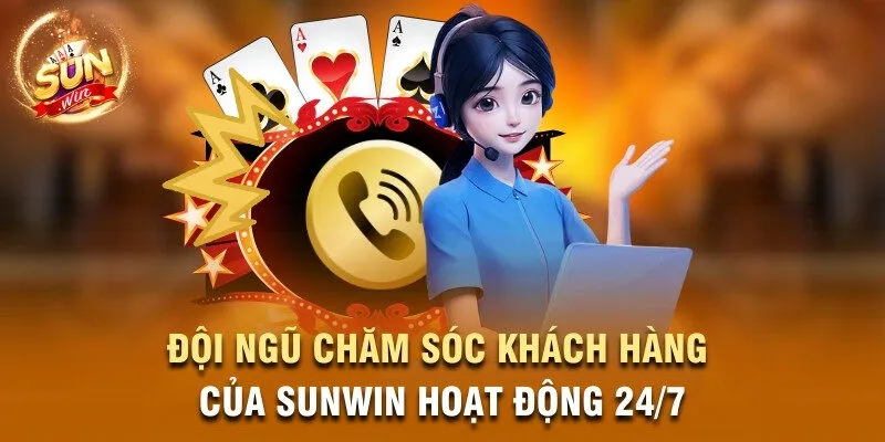 Đội ngũ chăm sóc khách hàng hoạt động 24/7