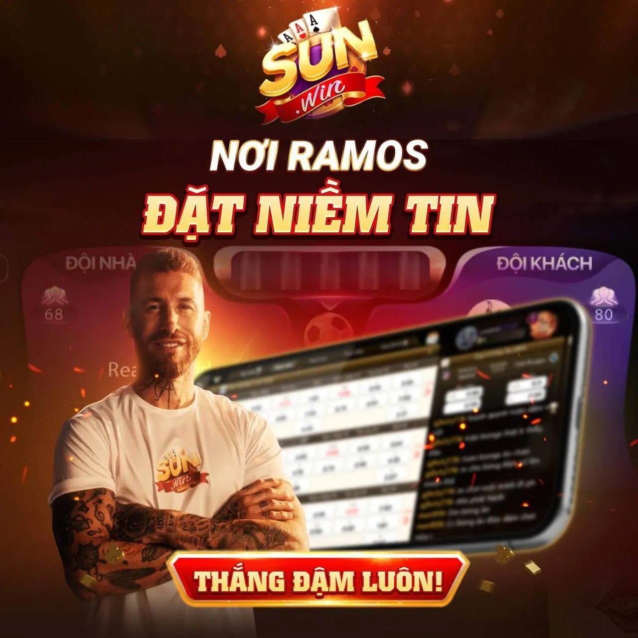 Sergio Ramos Hợp Tác Sunwin Chiến Lược Quảng Bá Toàn Cầu